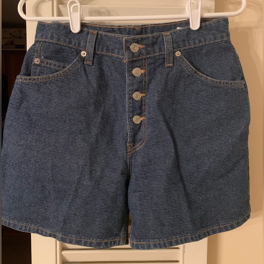 SOLD - Hot Dotplot Y2K Levi’s Jean Shorts